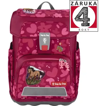 Školní aktovka Step by Step CLOUD, Wild Horse Nora - 5 dílný set, AGR certifikát