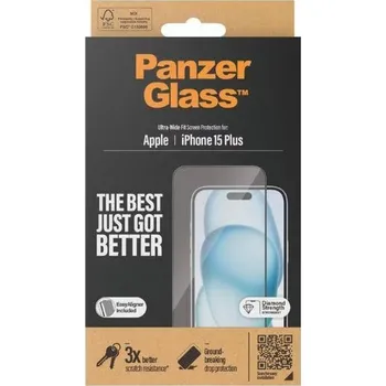 PanzerGlass Ochranné sklo pro Apple iPhone 15 Plus černé