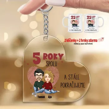 Plakát Klíčenka - X Let spolu. A stále pokračujeme 5.5 cm x 5.5 cm / 1