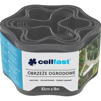 Zahradní obrubník Zahradní obruba 9 m 10 cm grafitová