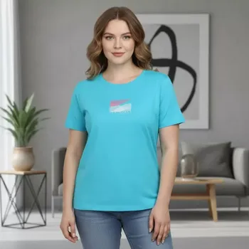 Dámské tričko Dámské modré pružné sportovní triko Benter Hiking R1615