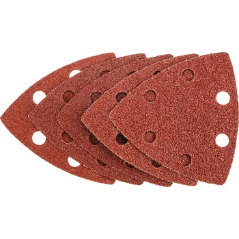 NEO TOOLS Brusné listy se suchým zipem, 83 x 83 x 83 mm (P60x2, P80x2, P100x1), 5 ks