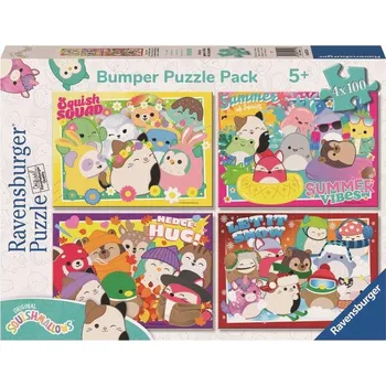 Puzzle Ravensburger 057153 Squishmallows 4x100 dílků