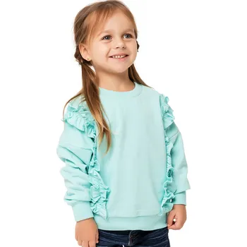 Dívčí šaty Winkiki Kids Wear Dívčí mikina Frill - mátová Velikost: 104