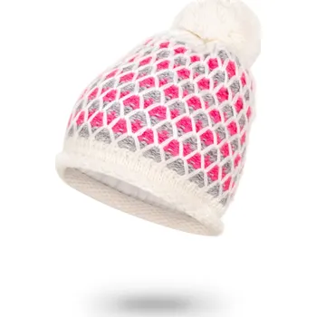 Čepice Marhatter Dívčí pletená čepice - 9371 - bílá