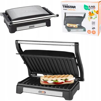 Kuchyňský gril Tradiční elektrický gril Tristar PD-9009 černý, 1000 W
