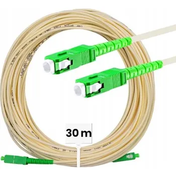Síťový kabel OPTICKÝ KABEL PATCHCORD JEDNOVIDOVÝ SM SC/APC 30m SIMPLEX