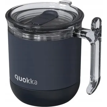 Termohrnek Quokka Wave Smartgrip, Nerezový termo hrnček Black, 260ml, 40273
