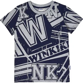 Winkiki Kids Wear Chlapecké tričko Winkiki - šedý melanž Velikost: 128