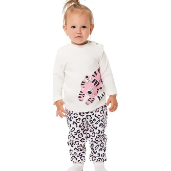 Winkiki Kids Wear Dívčí pyžamo Tygřík - mléčně bílá Velikost: 74