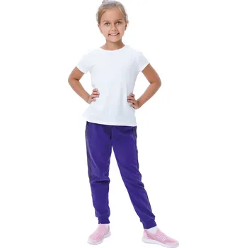 Winkiki Kids Wear Dívčí tepláky Cat Power - fialová Velikost: 152