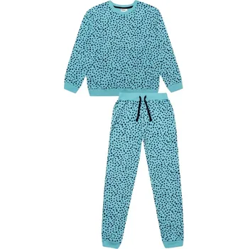 Winkiki Kids Wear Dívčí tepláková souprava Casual - tyrkysová Velikost: 152