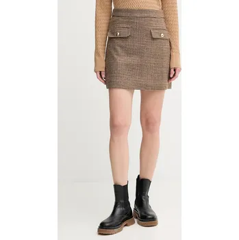 Dámská sukně Vlněná sukně Barbour SOPHIA LSK0130 hnědá 88X, vel. 40