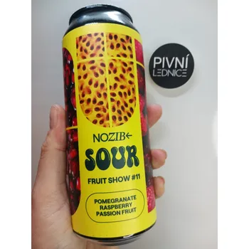 Pivo Nozib SOUR FRUIT SHOW #11 Pomegranate, Raspb., Passion Fruit 15°/6,5% 0,5l