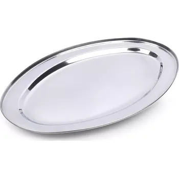 Oválný servírovací podnos z nerezové oceli 34 × 21,5 cm