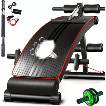 Posilovací lavice s příslušenstvím pro domácí trénink