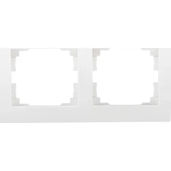 vypínač KANLUX LOGI Dvojnásobný horizontální rámeček - bílá
