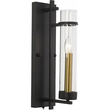 Nástěnné svítidlo Industriální černé nástěnné svítidlo ASPEN WL-31186-1A-BL Italux