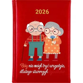 Kalendář Knižní kalendář 2026 A5 FunnyCase červený