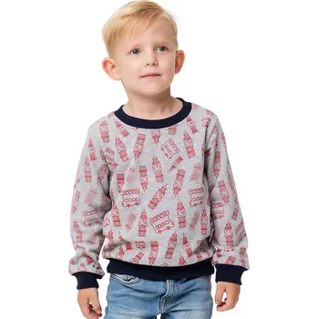 Chlapecká mikina Winkiki Kids Wear Chlapecká mikina Signs - šedý melanž Velikost: 98