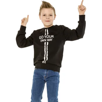 Chlapecká mikina Winkiki Kids Wear Chlapecká mikina Own Way - černá Velikost: 152