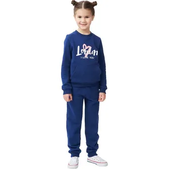 Dívčí mikina Winkiki Kids Wear Dívčí tepláky Love London - navy Velikost: 122