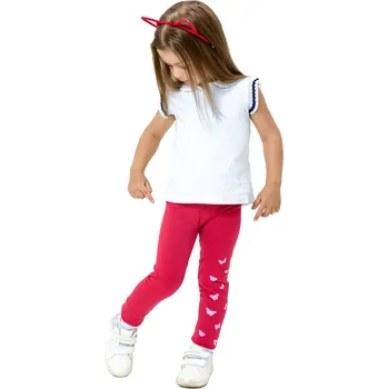 Winkiki Kids Wear Dívčí legginy Butterfly - malinová Velikost: 98