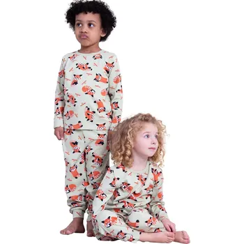 Dívčí pyžamo Dívčí i chalepcké pyžamo Fox, dlouhé kalhoty, dlouhý rukáv - zelená aloe | Winkiki Kids Wear Velikost: 98