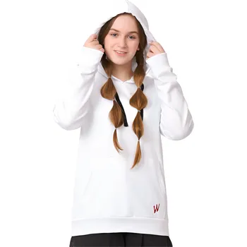 Dívčí oblečení Winkiki Kids Wear Dívčí mikina s kapucí W - bílá Velikost: 146