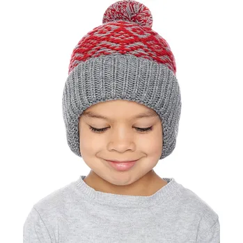 Čepice Marhatter Chlapecká pletená čepice - 9321 - šedý melanž