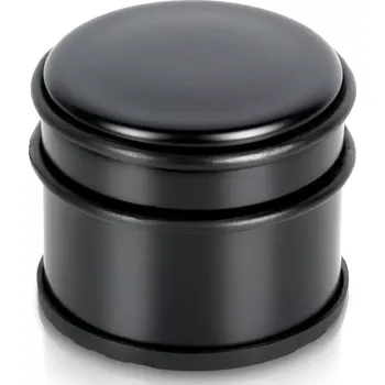 Ocelový zarážka na dveře černá 9,5 cm