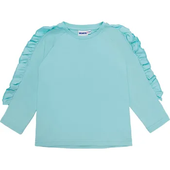 Dívčí tričko Winkiki Kids Wear Dívčí tričko s dlouhým rukávem Basic - mátová Velikost: 110
