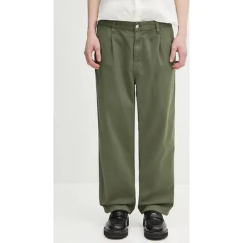 Pánské kalhoty Bavlněné kalhoty Carhartt WIP Albert Pant, 32, zelená, 78X