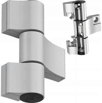 pant ZÁVĚS DVEŘNÍ JOCKER PRO PVC, TŘÍDÍLNÝ, 160KG, 67MM, ŠEDÝ RAL 9006M