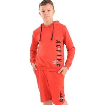 Chlapecká mikina Winkiki Kids Wear Chlapecká mikina s kapucí Active - červená Velikost: 158