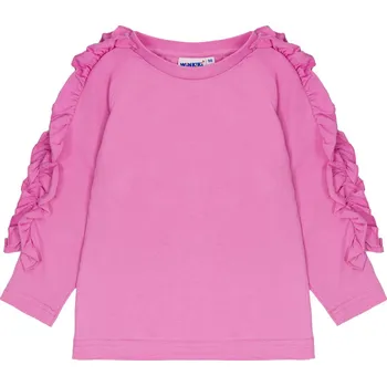 Winkiki Kids Wear Dívčí tričko s dlouhým rukávem Basic - růžová Velikost: 116