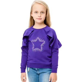 Dívčí mikina Winkiki Kids Wear Dívčí mikina Star - fialová Velikost: 146