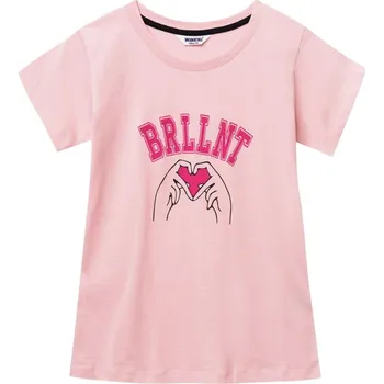 Dívčí tričko Winkiki Kids Wear Dívčí tričko s krátkým rukávem BRLLNT - růžová Velikost: 128