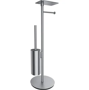Omnires Modern Project stojan na toaletní papír s wc štětkou nikl MP60820NI