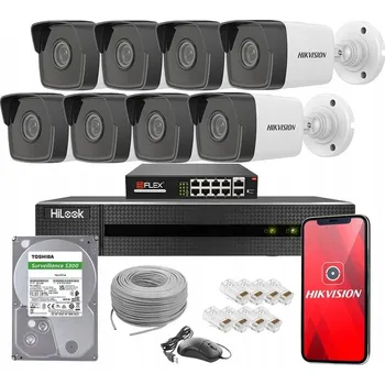 Bezpečnostní kamera Sada kamer pro monitoring Hikvision – 8 IP kamer 4 Mpx PoE, 1 TB