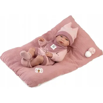 Panenka VINYLOVÁ PANENKA MIMINKO NICA S POLŠTÁŘEM 40 CM