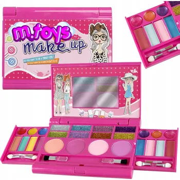 Obraz SADA KOSMETIKY NA MALOVÁNÍ PRO DĚTI - GLITRY, STÍNY, ŠTĚTCE XXL