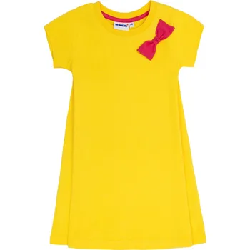 Dívčí oblečení Winkiki Kids Wear Dívčí šaty Basic - žlutá Velikost: 110