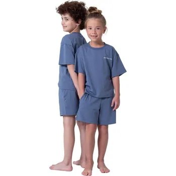 Dívčí pyžamo Unisex pyžamo Base, krátké kalhoty, krátký rukáv - tmavě modrá | Winkiki Kids Wear Velikost: 116
