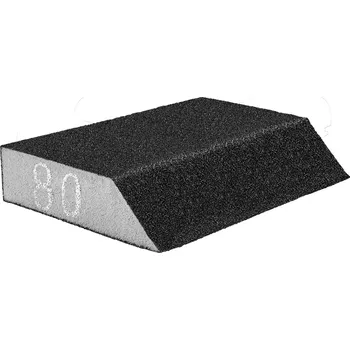 Brusný papír NEO TOOLS Brusná houba 125 x 25 x 90 mm, K80, úhlová