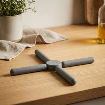 Podložka pod hrnec Skládací podložka pod hrnec Tadar Silico šedá