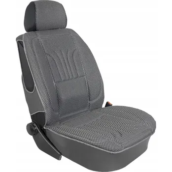 Moto bunda Tvarovaný potah na přední sedadlo AT ANATOM šedý polyester žakár