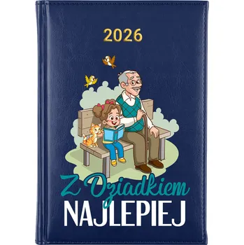 Kalendář Knižkový kalendář 2026 A5 FunnyCase modrý