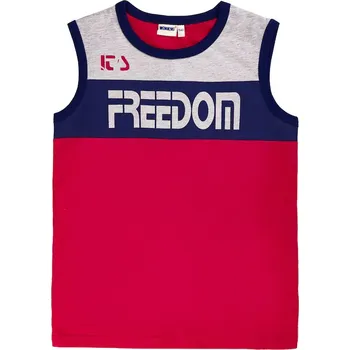 Chlapecké tílko Winkiki Kids Wear Chlapecké tílko Freedom - červená/navy Velikost: 146