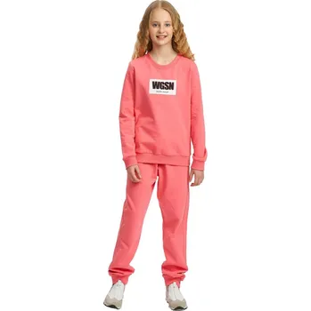 Winkiki Kids Wear Dívčí tepláky Basic - jahodová Velikost: 128